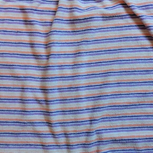 Janie and Jack Tank Top Size 7 Purple Orange Striped Terry Tank Cotton - Picture 2 of 5